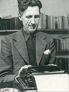 George Orwell suffering though a bout of writing